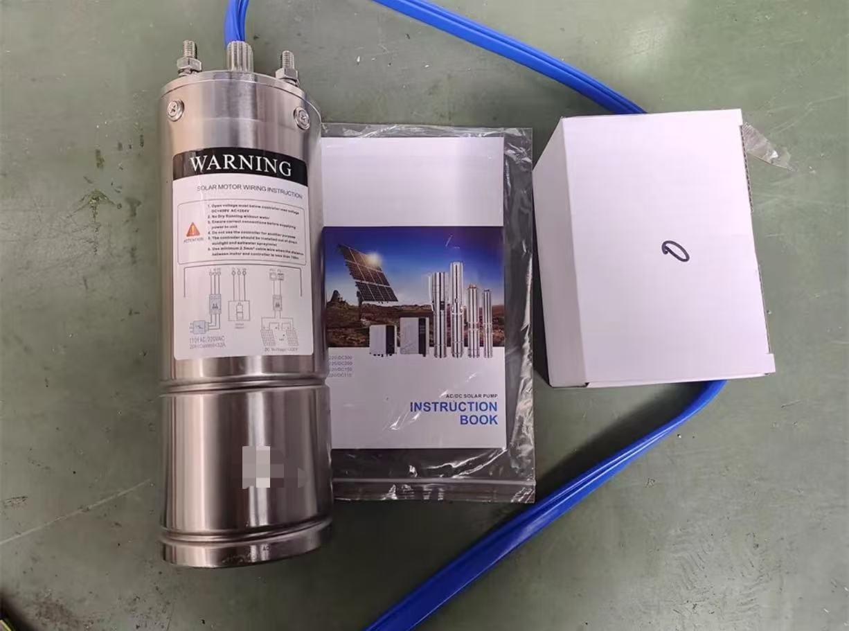 AC DC Solenergi med rostfritt stål pumphjul -watch video