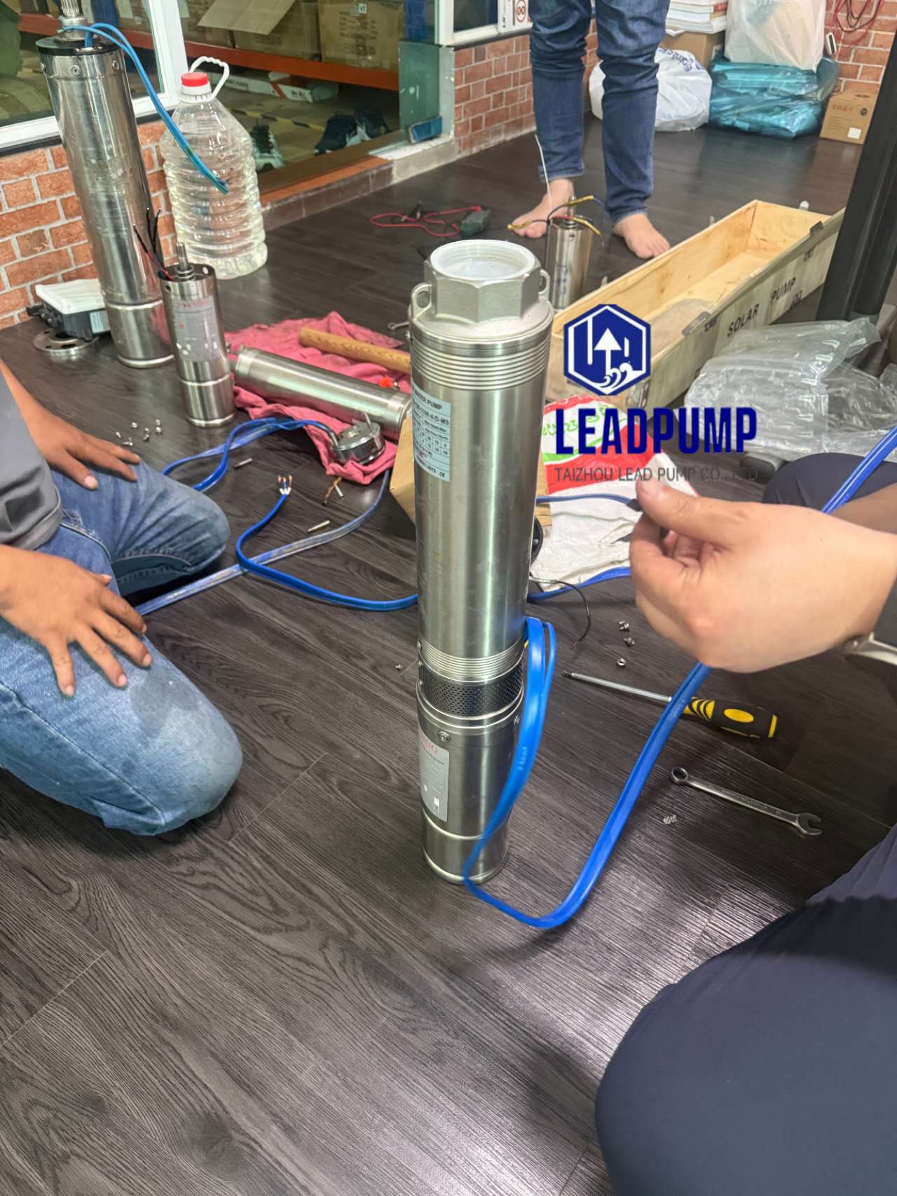 Taizhou Lead Pump Co., Ltd rusar för att hjälpa kunden i Sydostasien med solvattenpumpproblem