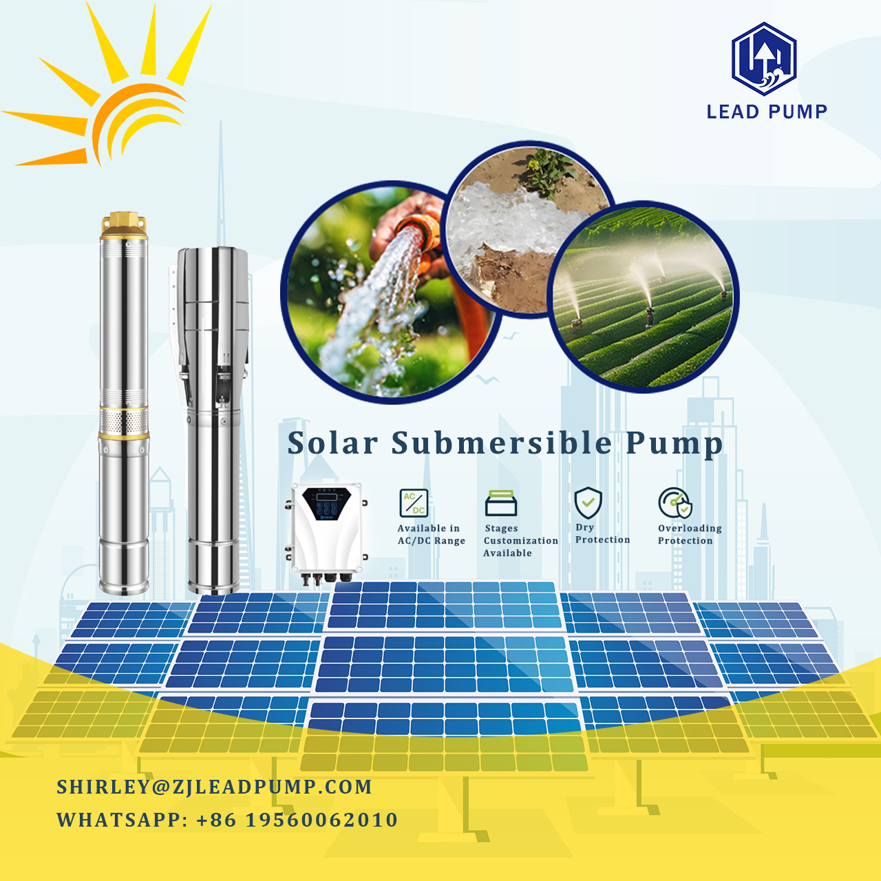 3HP AC DC Solar Submersible Pump drivs framgångsrikt i Vietnam