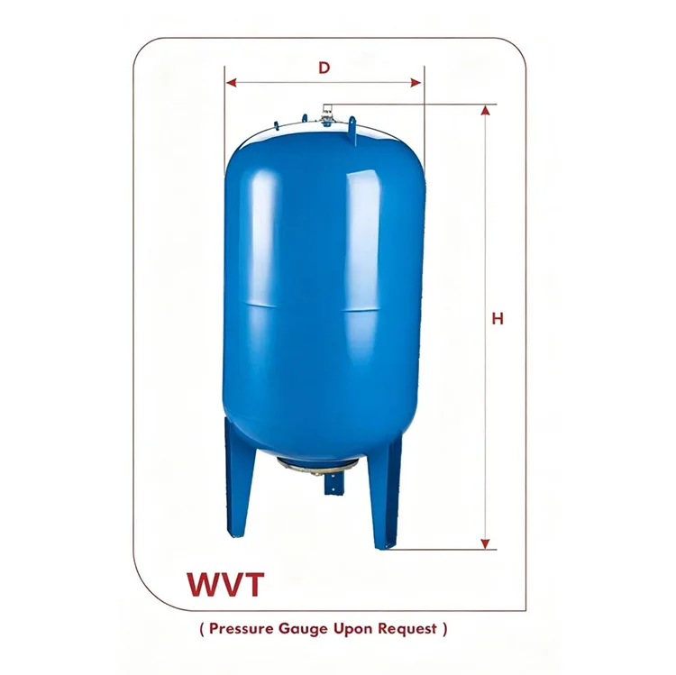 WVT-seriens utbytbara membranexpansionstank (60L–500L, kolstål)